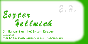 eszter hellmich business card